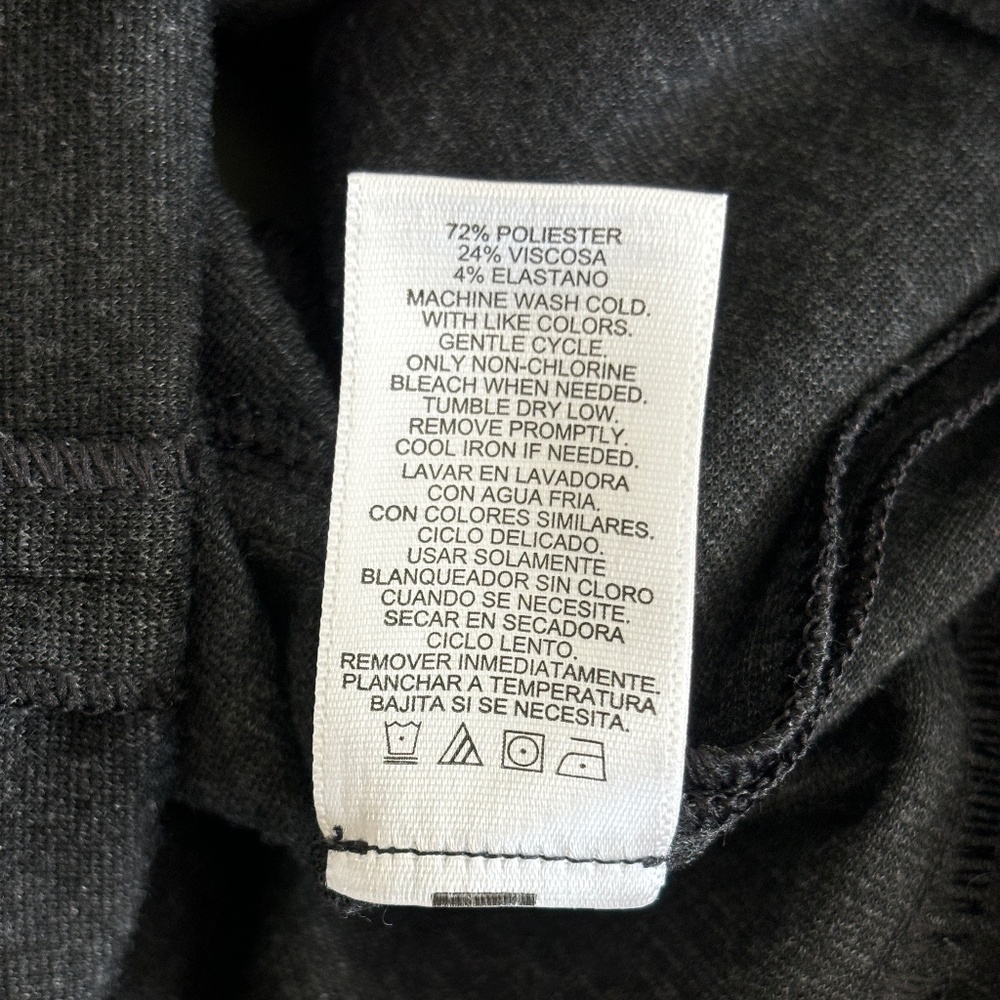 Ellen Tracy Ponte Knit Pencil Skirt - Charcoal Gray S - Picture 10 of 10